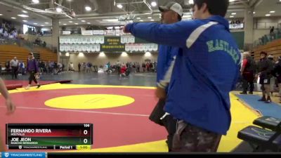 106 lbs Quarterfinal - Justin Martinez, Brawley vs Destin Maestas, Slam Academy