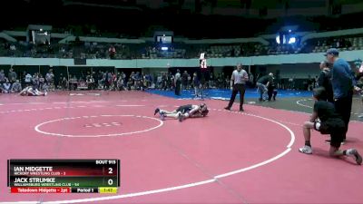 100 lbs Quarterfinal - Ian Midgette, Hickory Wrestling Club vs Jack Strumke, Williamsburg Wrestling Club