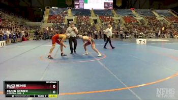 152 lbs Semis & 1st Wrestleback (8 Team) - Blaze Reinke, 1-Lisbon vs Caden Graber, 4-Central Cass