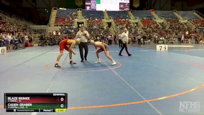 152 lbs Semis & 1st Wrestleback (8 Team) - Blaze Reinke, 1-Lisbon vs Caden Graber, 4-Central Cass