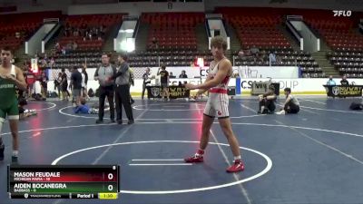 138 lbs Quarterfinals (8 Team) - Aiden Bocanegra, BadBass vs Mason Feudale, Michigan Mafia