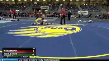 152 lbs Finals (8 Team) - Charlie Evans, 6A Newberg vs Ryder Fassett, 6A Mountain View