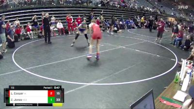 113 lbs Finals (8 Team) - Zoe Jones, Nebraska Blue vs Lilli Cooper, Team Iowa