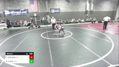 77 lbs Rr Rnd 1 - Travis Arbuckle, Brighton vs Kaden Lewis, Hugoton Wrestling Club