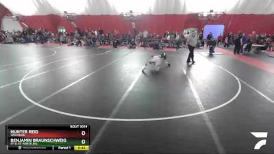 92 lbs Champ. Round 2 - Benjamin Braunschweig, RT Elite Wrestling vs Hunter Reid, Wisconsin