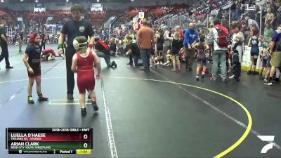 Cons. Round 1 - Ariah Clark, Reed City Youth Wrestling vs Luella D`Haese, Trojans WC -Sturgis