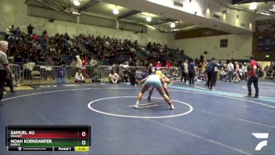 160 lbs Cons. Round 3 - Samuel Au, Walnut vs Noah Koendarfer, Norco