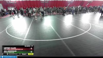 77 lbs Quarterfinal - Rex Droessler, RT Elite Wrestling vs Jeffrey Allen, Iowa-Grant Youth Wrestling Club