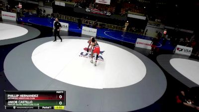 110 lbs Semifinal - Jakob Castillo, Merced Bears Wrestling Club vs Phillip Hernandez, Dethrone Wrestling Club