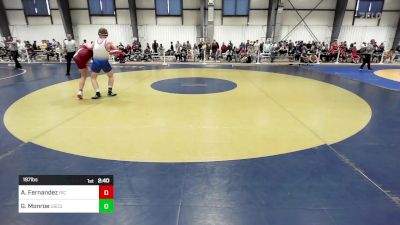 197 lbs Round Of 16 - Anthony Fernandez, Rhode Island College vs Gabe Monroe, Coast Guard