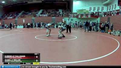 117 lbs Cons. Round 2 - Aubrielle Dallinger, Wainwright Middle School vs Isabella Reller, Midwest Xtreme Wrestling