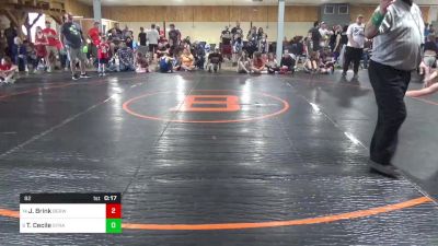 82 lbs Consi Of 8 #2 - Jayden Brink, Berwick vs Tressel Cecile, Syracuse