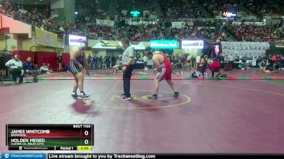 A - 285 lbs Champ. Round 1 - James Whitcomb, Browning vs Holden Meged, Custer Co. (Miles City)