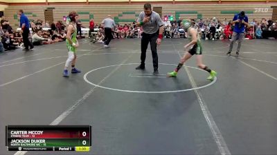 80 lbs Round 1 (6 Team) - Jackson Duker, North Baltimore WC vs Carter McCoy, Xtreme Team