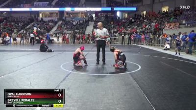 110 lbs Cons. Semi - Opal Harrison, Great Bend vs Breyell Perales, Iron Grapplers