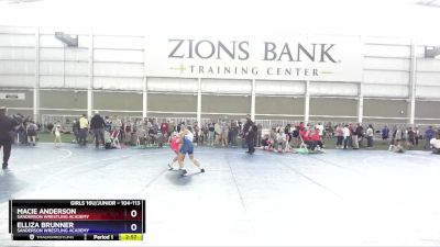 104-113 lbs Round 2 - Macie Anderson, Sanderson Wrestling Academy vs Elliza Brunner, Sanderson Wrestling Academy