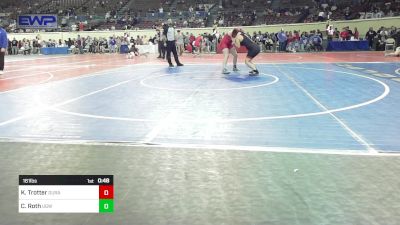 161 lbs Consi Of 8 #2 - Kenzie Trotter, Durant Middle School vs Clarice Roth, Union Girls JH