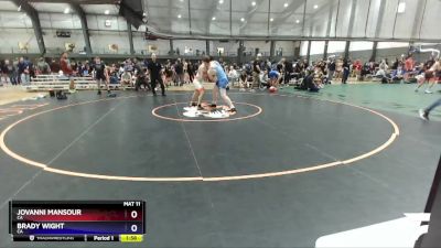 175 lbs Cons. Semi - Jovanni Mansour, CA vs Brady Wight, CA