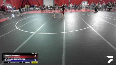 67 lbs Semifinal - Bransen Weber, LaCrosse Area Wrestlers vs Atley Gruenenfelder, Wisconsin