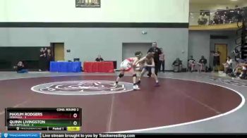 97 lbs 2nd Wrestleback (16 Team) - Maxum Rodgers, Nebraska vs Quinn Livingston, Oklahoma Blue