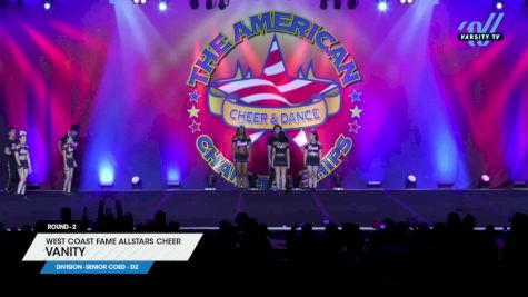 West Coast Fame Allstars Cheer - VANITY [2024 L4 Senior Coed - D2 2] 2024 The American Showcase DI & DII