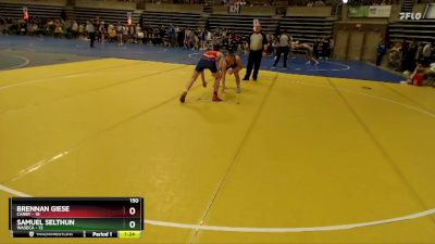 150 lbs Semis (4 Team) - Samuel Selthun, Waseca vs Brennan Giese, Canby