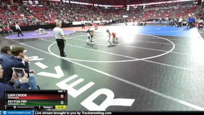 D1-160 lbs Cons. Round 2 - Liam Crook, Kaukauna vs Peyton Fry, Reedsburg Area