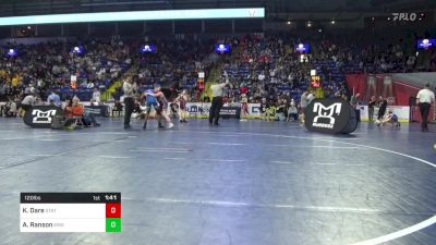 120 lbs Quarterfinal - Kevin Dare, State College vs Amanee Ranson, Erie