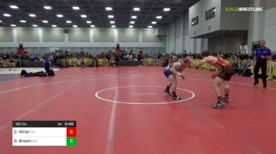 182 lbs Consi Of 16 #1 - Christian Miller, WV vs Devin Brown, NM