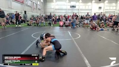 72 lbs Round 4 (8 Team) - Greyson Brown, Revolution Elite vs Parker Phillips, Xtreme Team