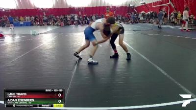 125-125 lbs Round 3 - Aidan Eisenberg, Grayslake Central vs Lane Travis, Creston