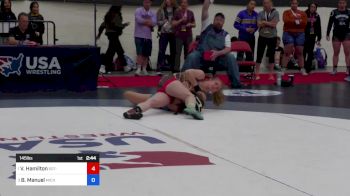 145 lbs Final - Valerie Hamilton, Sot-c vs Belicia Manuel, Michigan Revolution Wrestling Club