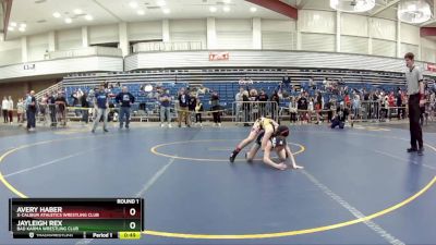 75 lbs Round 1 - Avery Haber, X-Calibur Athletics Wrestling Club vs Jayleigh Rex, Bad Karma Wrestling Club