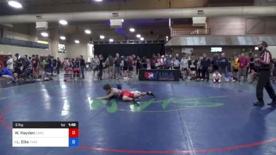 57 kg Rnd Of 32 - Wesley Hayden, Cardinal Wrestling Club vs Legend Ellis, Threestyle Wrestling Of Oklahoma