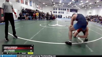 133 lbs Cons. Round 2 - Joshua Robison, North Central College vs Joe Fornaro, Elmhurst University