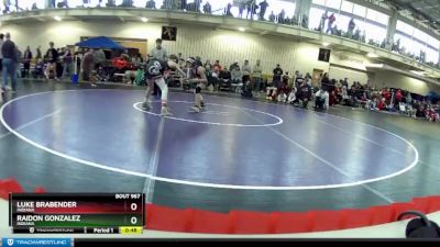 98 lbs Cons. Round 6 - Luke Brabender, Indiana vs Raidon Gonzalez, Indiana