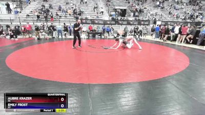 59 lbs Quarterfinal - Aubre Krazer, PA vs Emily Frost, NY