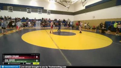 110 lbs Semifinal - Joseph Young, NorthEast 509 Wrestling Club vs Zak Wood, Sandpoint Legacy Wrestling Club