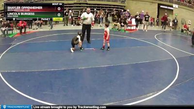 58 lbs Round 2 - Lincoln Burgess, Gold Rush vs Shayler Oppenheimer, Delta Wrestling Club