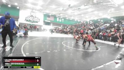 189 lbs Cons. Round 2 - Lillian Hernandez, Oxnard vs Vera Grivennikova, La Canada