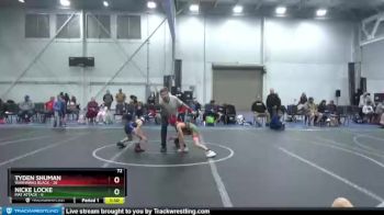 72 lbs Round 2 (8 Team) - Nicke Locke, Mat Attack vs Tyden Shuman, Warhawks Black