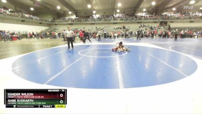 75 lbs Cons. Round 4 - Xander Wilson, Monett Youth Wrestling Club-AA vs Gabe Suddarth, Lathrop Youth Wrestling Club-AAA