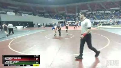 4A-126 lbs Semifinal - Landon Lavey, Crook County vs Anthony Comer, Scappoose