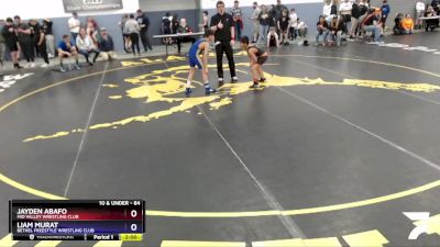 84 lbs Round 3 - Jayden Abafo, Mid Valley Wrestling Club vs Liam Murat, Bethel Freestyle Wrestling Club