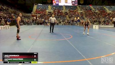 106 lbs Champ. Round 1 - Mathias Dahlstrom, Oakes vs Jack Bohmbach, Killdeer