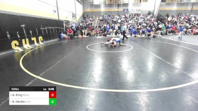 106 lbs Consi Of 8 #2 - Anthony King, Masuk vs Addisyn Herdic, Ellis Tech