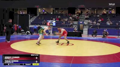 92 kg Semifinal - Jeremy Poirier, Montreal NTC vs Taran Goring, Edmonton WC