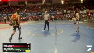 D 2 165 lbs Champ. Round 1 - Gavin Dazet, New Orleans Military & Maritime vs Gage Farmer, North Vermilion