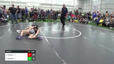 108 lbs Round 1 - Jack Hayes, Olympia vs Tyton Kostoff, Dayton Bandits