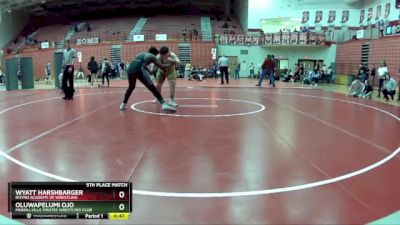 215 lbs 5th Place Match - Oluwapelumi Ojo, Merrillville Pirates Wrestling Club vs Wyatt Harshbarger, Rhyno Academy Of Wrestling